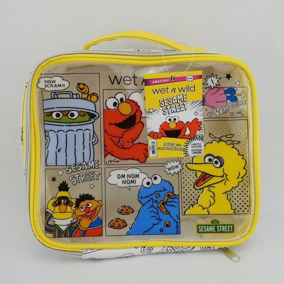 Wet n wild Sesame Street Collection Set Make Bag Brushes Blender Eye Shadow Lip - Picture 2 of 8